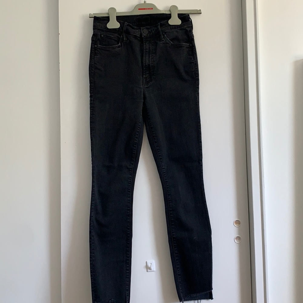 Mother Stunner Ankle Zip Fray Sz 25 Jeans